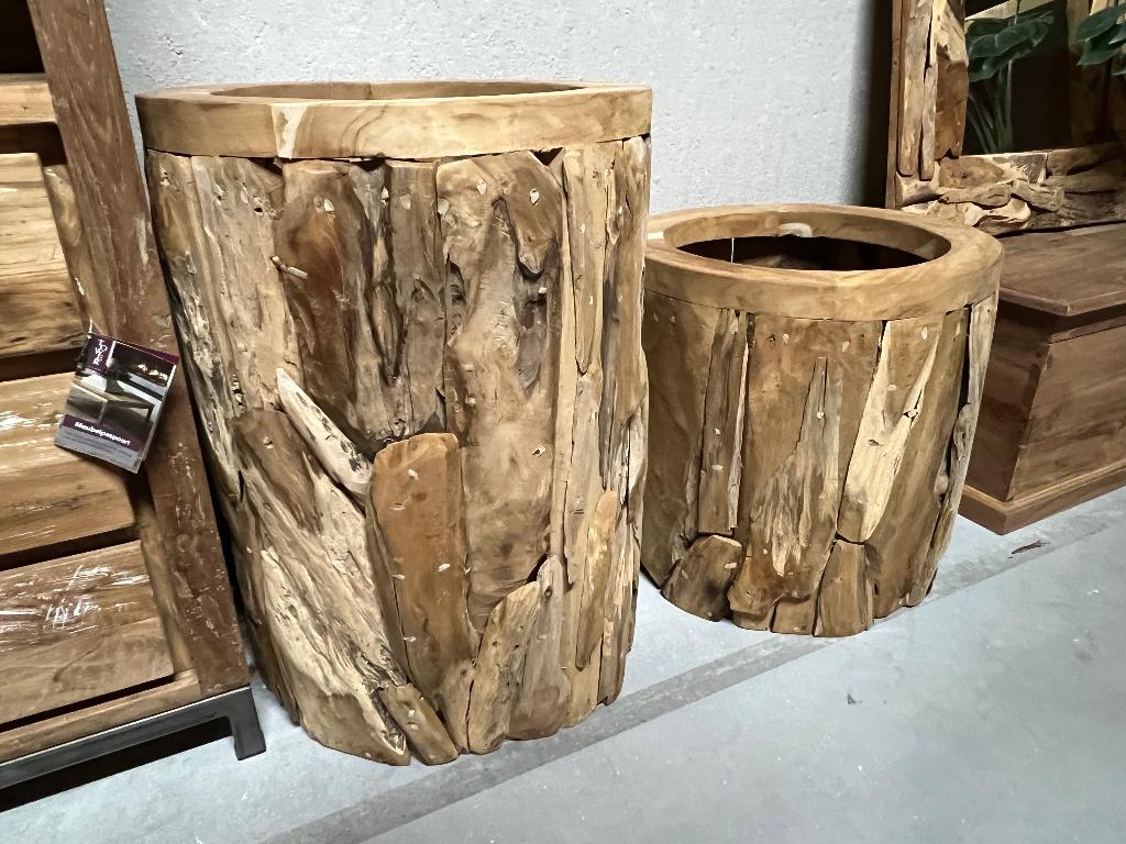 Plantenbak wortelhout, Overige materialen, 40 cm of meer, Rond, Nieuw