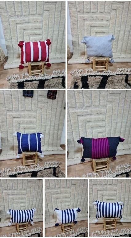 Handgemaakte sierkussens | Alle kleuren | 60/40 | 40/50 cm, Overige kleuren, Nieuw, Ophalen of Verzenden, Maroccarpets