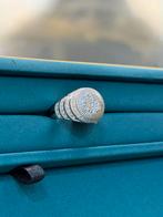 18KT Wit Goud - 1.70ct diamanten -Ring-Herenring -Mannenring, Ophalen, Wit, Nieuw, Dame