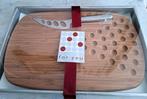 Houten Kaasplank met RVS Kaasmes, Overige materialen, Overige typen, Nieuw, Ophalen of Verzenden