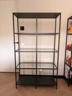 Ikea Stellingkast met glazen platen, Ophalen, Zo goed als nieuw