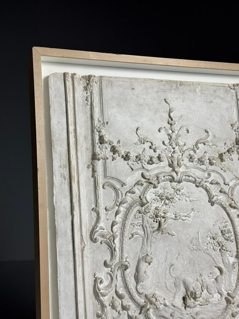 Gips wand plafond ornament ingelijst, Ophalen