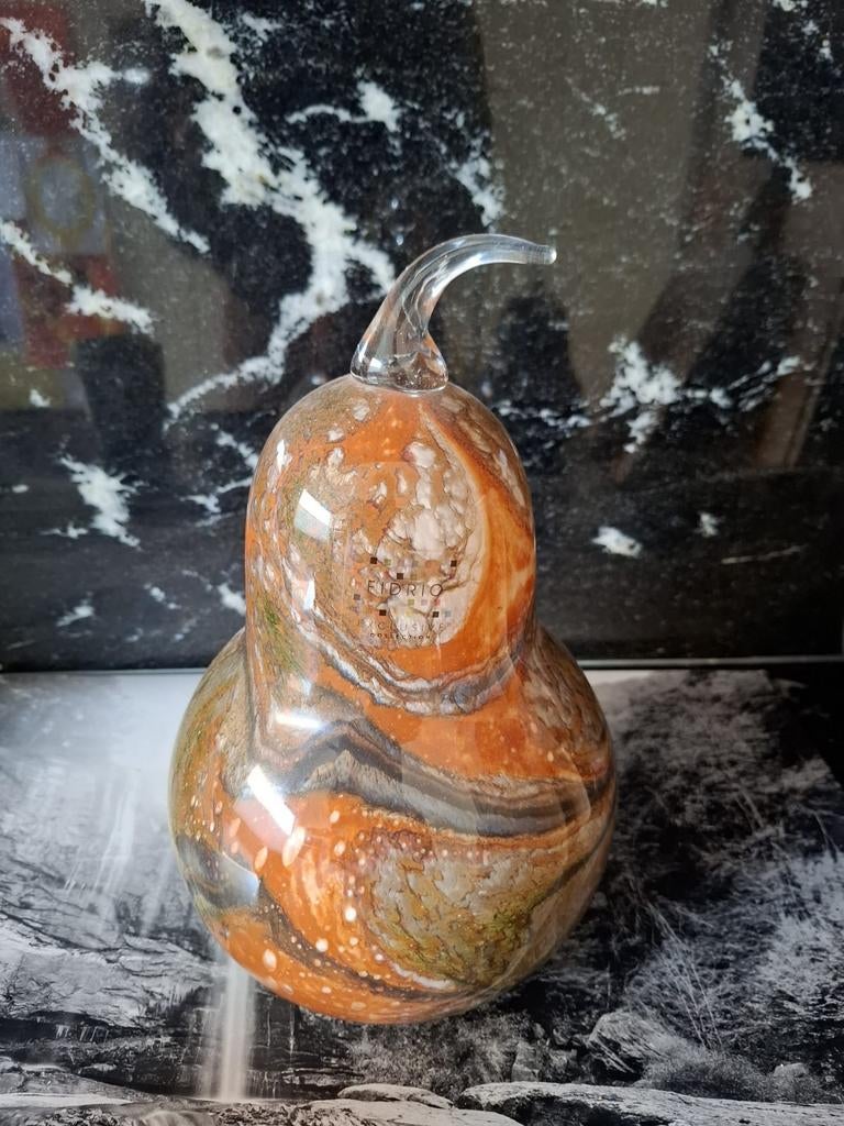 Fidrio Glazen Peer "Indian Summer Collection" 28 cm, Ophalen, Zo goed als nieuw