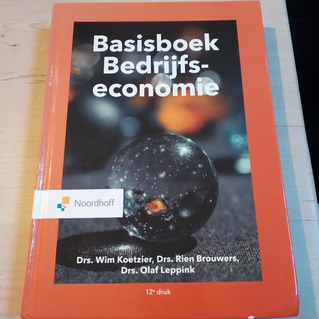 Basisboek bedrijfseconomie, Boeken, Studieboeken en Cursussen, Ophalen of Verzenden, Beta, Zo goed als nieuw, HBO