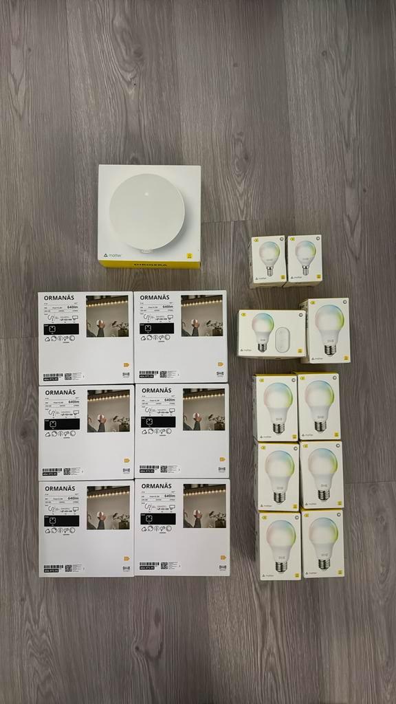 IKEA Smart Home Set: ORMANÄS, DIRIGERA, KAJPLATS E27, E14, Huis en Inrichting, Lampen | Overige, Nieuw, Ophalen of Verzenden