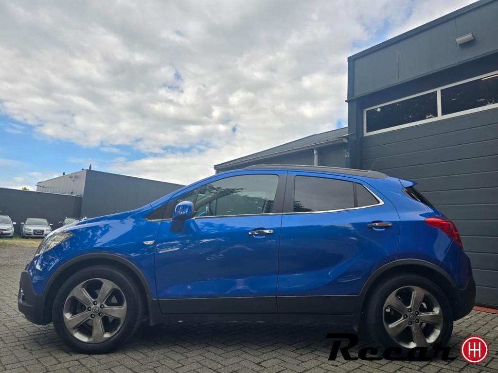 Opel Mokka - 1.4 T Cosmo/Camera/Navi/Pdc/Cruise/Trekhaak, Auto's, Euro 5, Gebruikt, 4 cilinders, Blauw