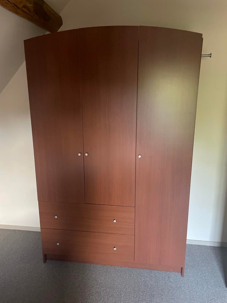 Kledingkast met lades en hangruimte, Huis en Inrichting, Kasten | Kledingkasten, Ophalen, Gebruikt, 100 tot 150 cm, 200 cm of meer