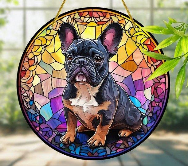 Raamhanger Franse bulldog ( kleurrijk ), Verzenden, Nieuw