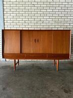 Vintage teak  Highboard  jaren 60 Deens, Zo goed als nieuw, Minder dan 100 cm, 25 tot 50 cm, 50 tot 100 cm