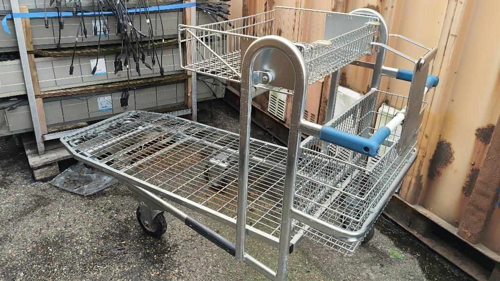 Grote magazijnwagen orderpickwagen 2 meter lang, 100 liter of meer, Ophalen, Gebruikt, Transportkar