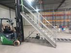 Degelijke industriële RVS trap 2.45m hoog, Doe-het-zelf en Verbouw, Ladders en Trappen, Ophalen, Trap, 2 tot 4 meter
