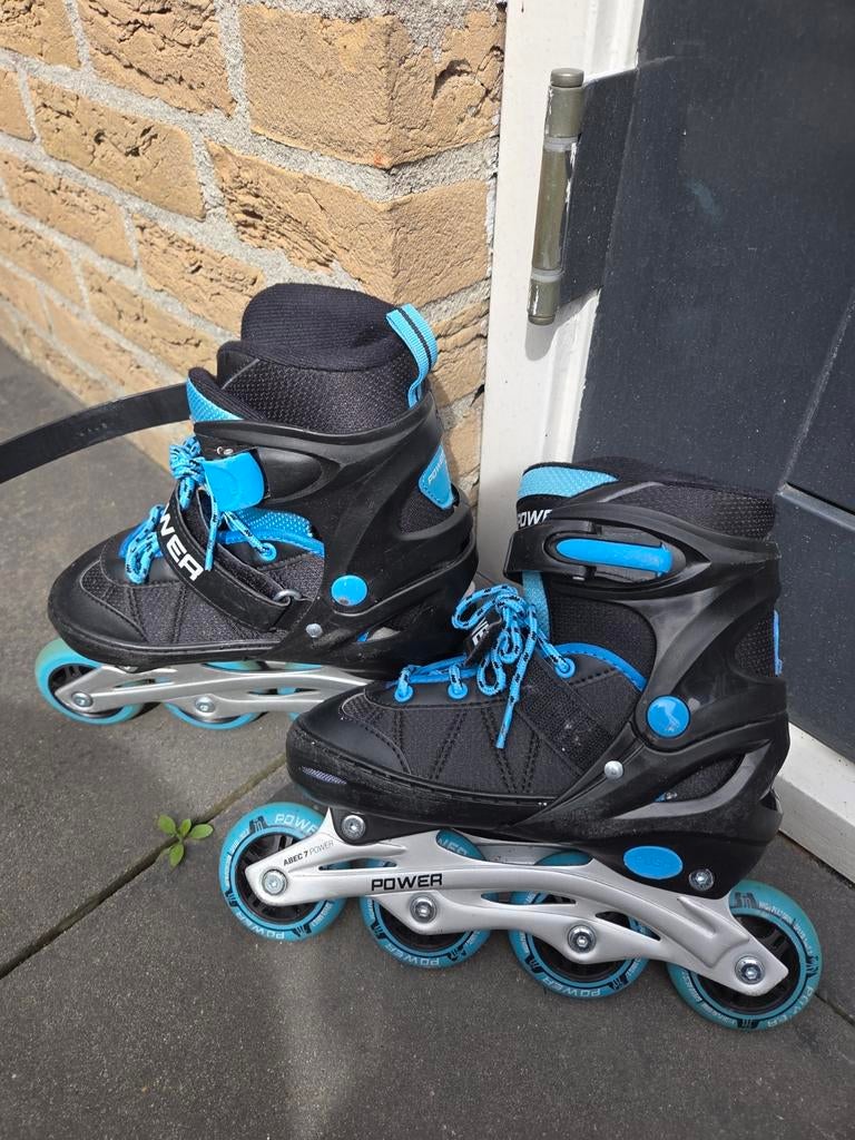 Verstelbare skeelers maat 34-37 met bescherming, Kinderen, Inline skates 4 wielen, Ophalen, Overige merken