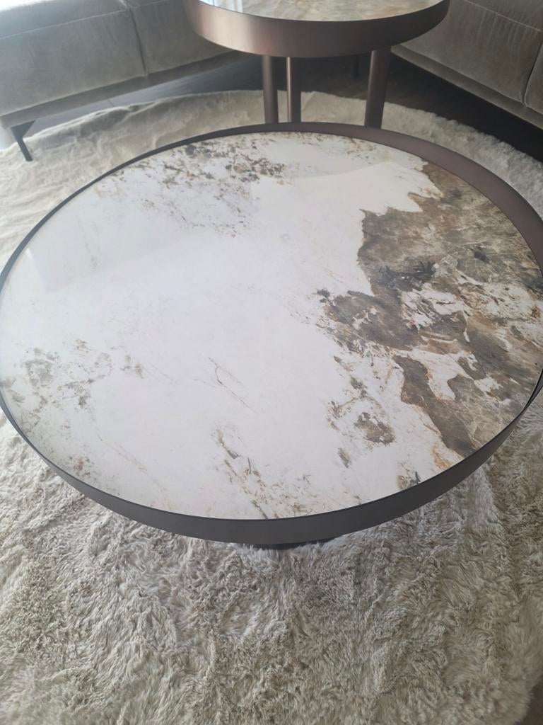 Salontafel set keramisch setprijs €449,-, 50 tot 100 cm, Rond, Nieuw, Minder dan 50 cm