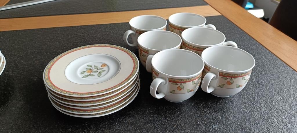 Koffietijd servies Art-Design, 6 kop en schotels, Ophalen of Verzenden