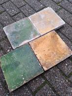 Antieke geglazuurde estrikken., Doe-het-zelf en Verbouw, Vloerdelen en Plavuizen, Ophalen, Gebruikt, Steen of Klei, Minder dan 50 cm
