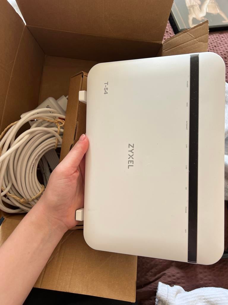 Zyxel T-54 Wifi Router, Ophalen of Verzenden, Gebruikt, Router