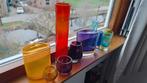 Gekleurde glazen vazen, potjes, Ophalen, Overige kleuren, Glas, Minder dan 50 cm