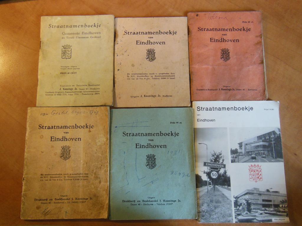 GEZOCHT: straatnamenboekje stratenlijst Eindhoven, Boeken, Geschiedenis | Stad en Regio, Ophalen of Verzenden, 20e eeuw of later