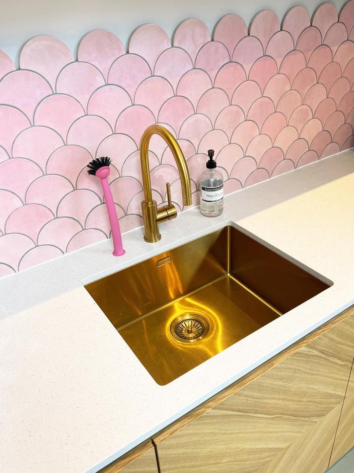 Reginox Cano Gold Keukenkraan Goud, Huis en Inrichting, Keuken | Keukenbenodigdheden, Gebruikt, Ophalen of Verzenden