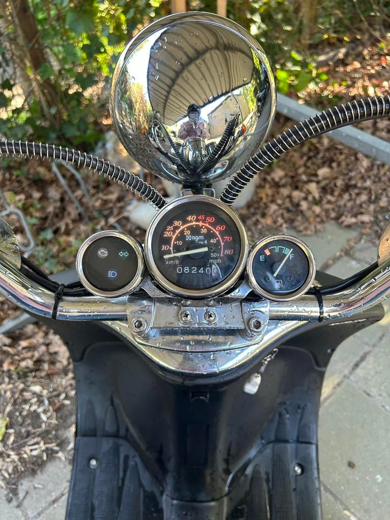 Agm retro black Ed., Fietsen en Brommers, Gebruikt, Benzine, Ophalen, Overige merken