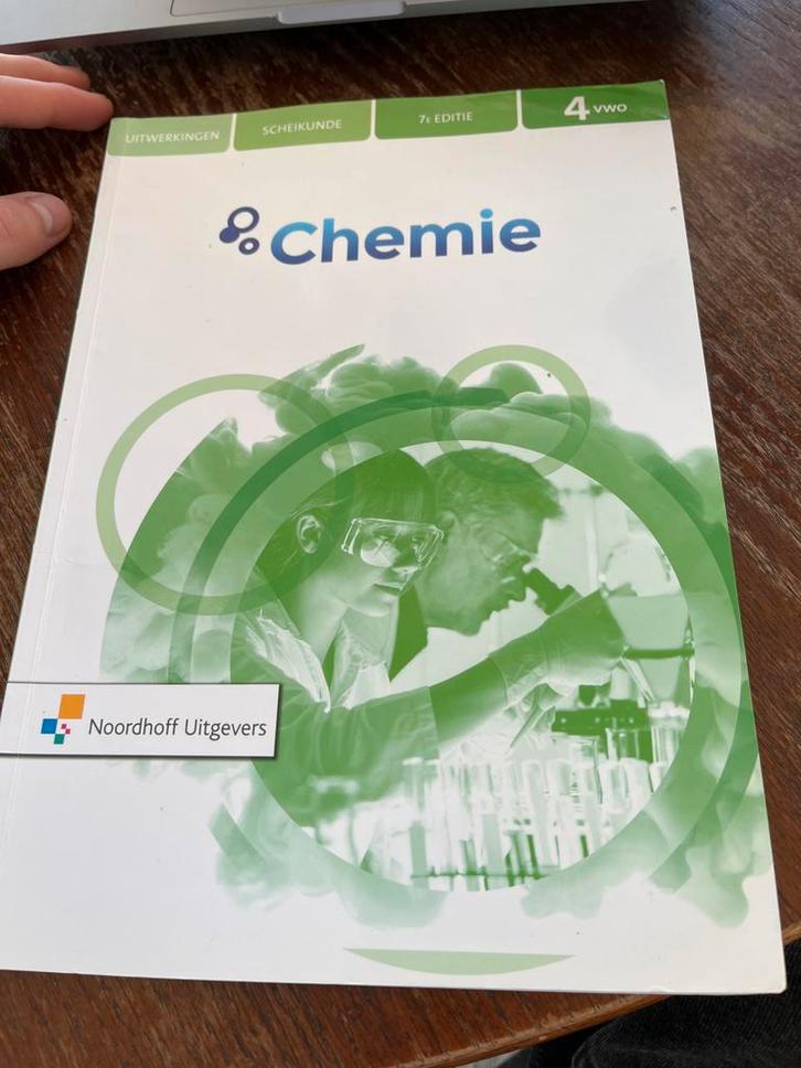 Chemie 4 VWO Uitwerkingen 7e editie Noordhoff, Boeken, Schoolboeken, Gelezen, Scheikunde, VWO, Ophalen of Verzenden