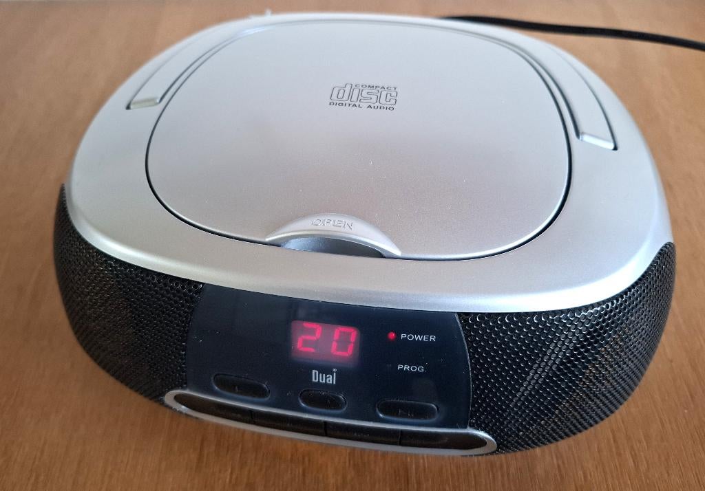 Portable FM-radio met CD-speler merk DUAL, Ophalen of Verzenden, Audio en Video