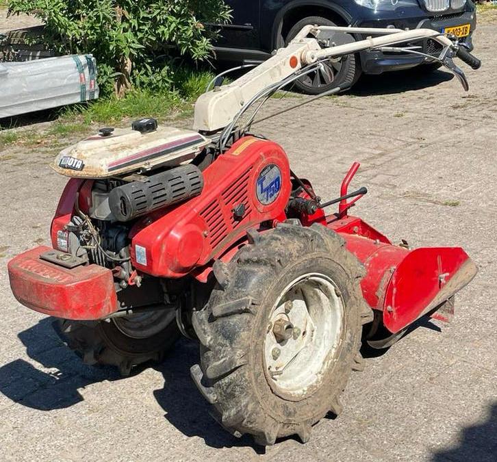 2-wiel trekker te huur met frees, wentelploeg, eg, Ophalen, Gebruikt