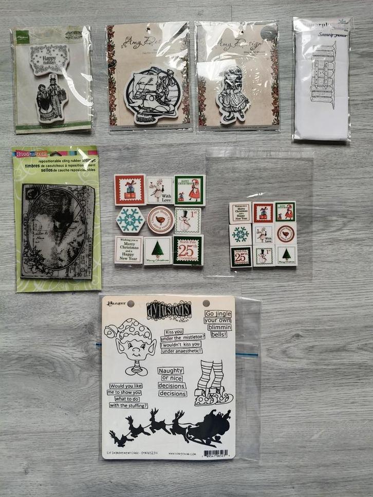 Kerst/winter rubber stamps, Hobby en Vrije tijd, Stempelen, Nieuw, Overige typen, Ophalen of Verzenden
