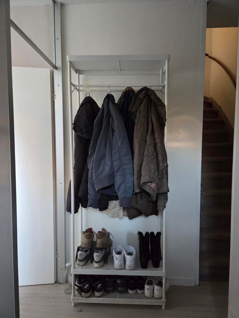 Ikea Mackapar kapstok met schoenenrek, Huis en Inrichting, Ophalen, Zo goed als nieuw, Metaal, Staande kapstok