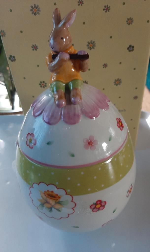 Villeroy & Boch Ei haasje met fluit Spring Collection, Diversen, Pasen, Nieuw, Ophalen of Verzenden