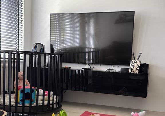 Ronde houten box met boxkleed, Kinderen en Baby's, Boxen, Ophalen, Gebruikt, Rond, Boxkleed