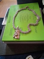 Zgan Koningsketting magnum ketting met Jezus hanger, Sieraden, Tassen en Uiterlijk, Kettingen, Ophalen of Verzenden, Zo goed als nieuw