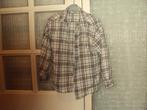 Breed bruin off white katoen overhemd MORE & MORE 116 zgan, Overhemd of Blouse, Zo goed als nieuw, Jongen, More & More