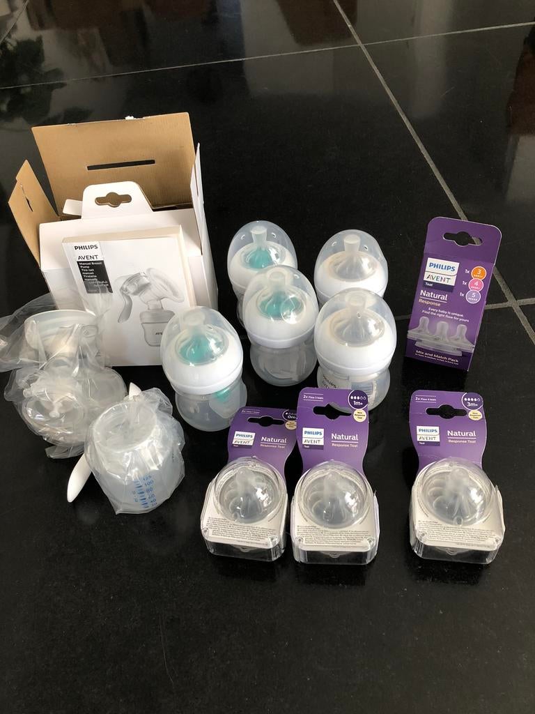 Phillips Avent handkolf, flesjes met spenen, Kinderen en Baby's, Babyvoeding en Toebehoren, Ophalen of Verzenden, Nieuw, Borstkolf