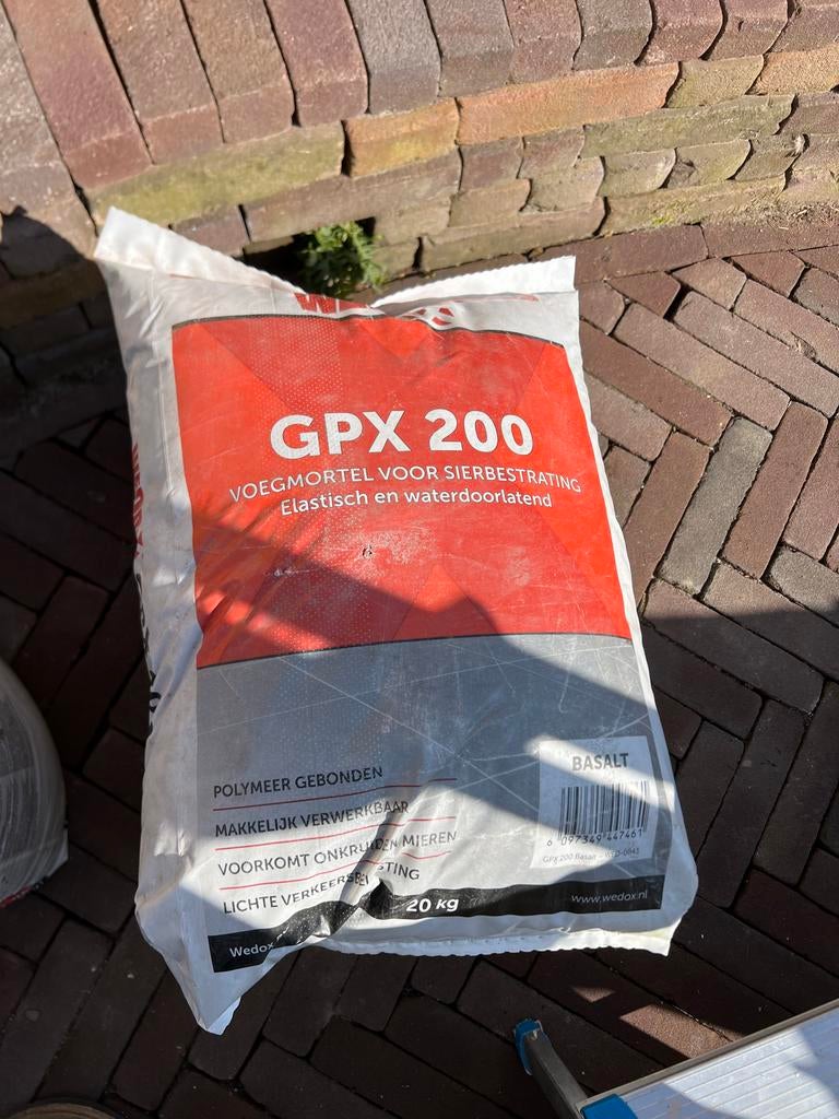 Wedox GPX 200 Voegmortel Basalt 20kg (3 stuks; prijs per zak, Ophalen, Overige materialen, Overige typen, Nieuw