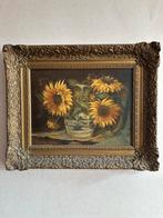 Zonnenbloemen schilderij van J. De Goederen, Ophalen of Verzenden