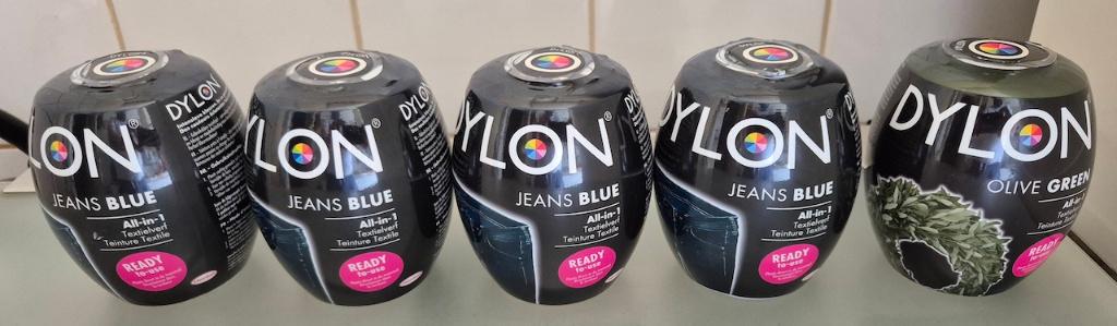5 stuks Dylon textielverf (nieuw)., Blauw, 120 cm of meer, Nieuw, Ophalen of Verzenden