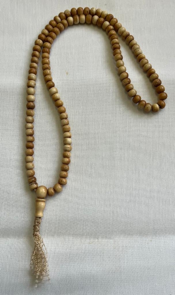 Mala Chakra - prachtige benen kralen - 72 cm - topconditie, Ophalen of Verzenden