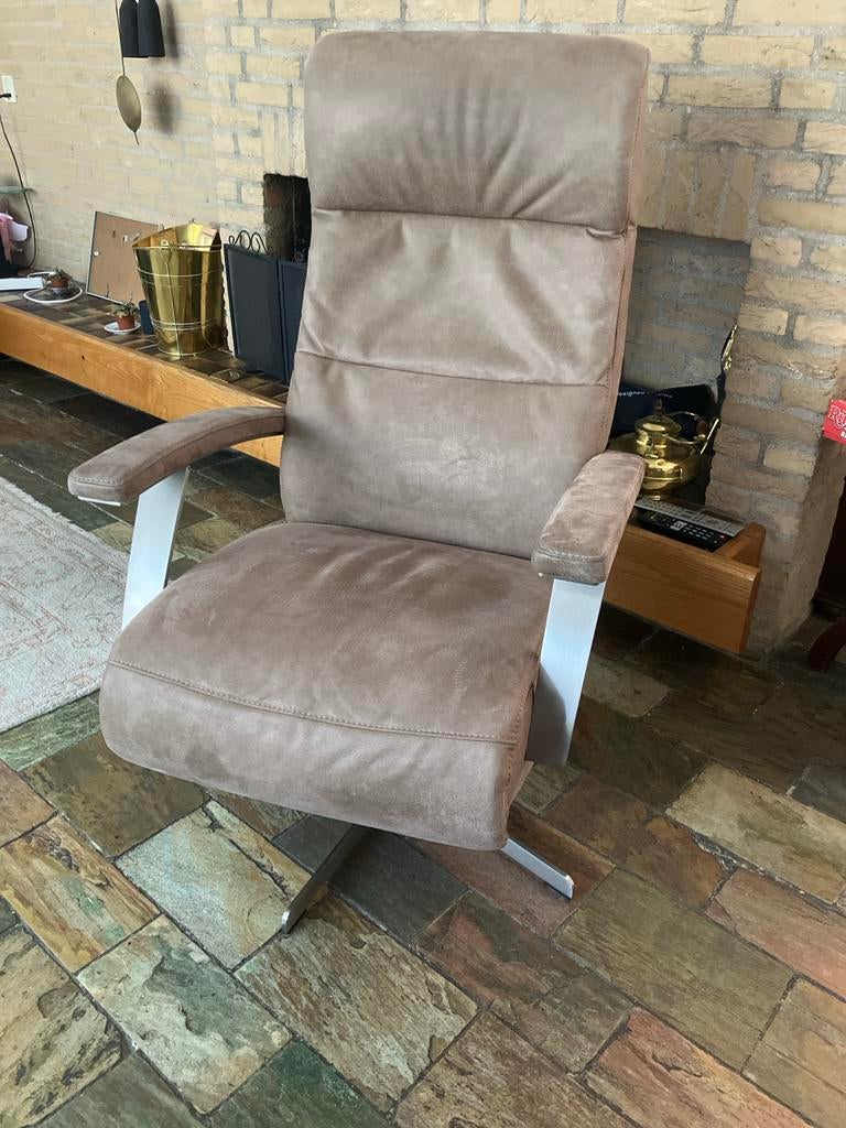 Comfortabele relaxfauteuil - Sta op stoel, Huis en Inrichting, Fauteuils, Ophalen, Gebruikt, Stof, 75 tot 100 cm