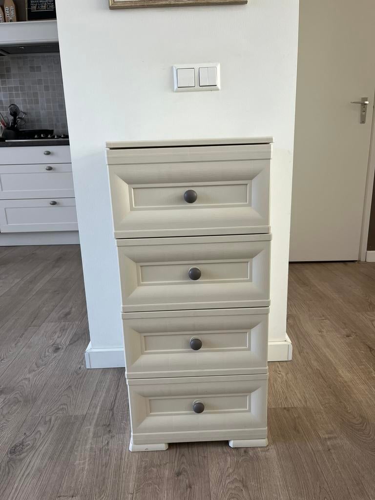 Ladenkast creme wit, Ophalen, Zo goed als nieuw, Minder dan 100 cm, 25 tot 50 cm