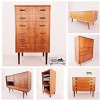 Vintage dressoirs, retro platenkasten, 1960's Deens design, Mid-century Deens design, Met deur(en), ., Zo goed als nieuw