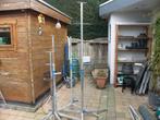 4x Professionele Bouwlamp Statieven, Ophalen, Gebruikt, 500 watt of meer, Met statief