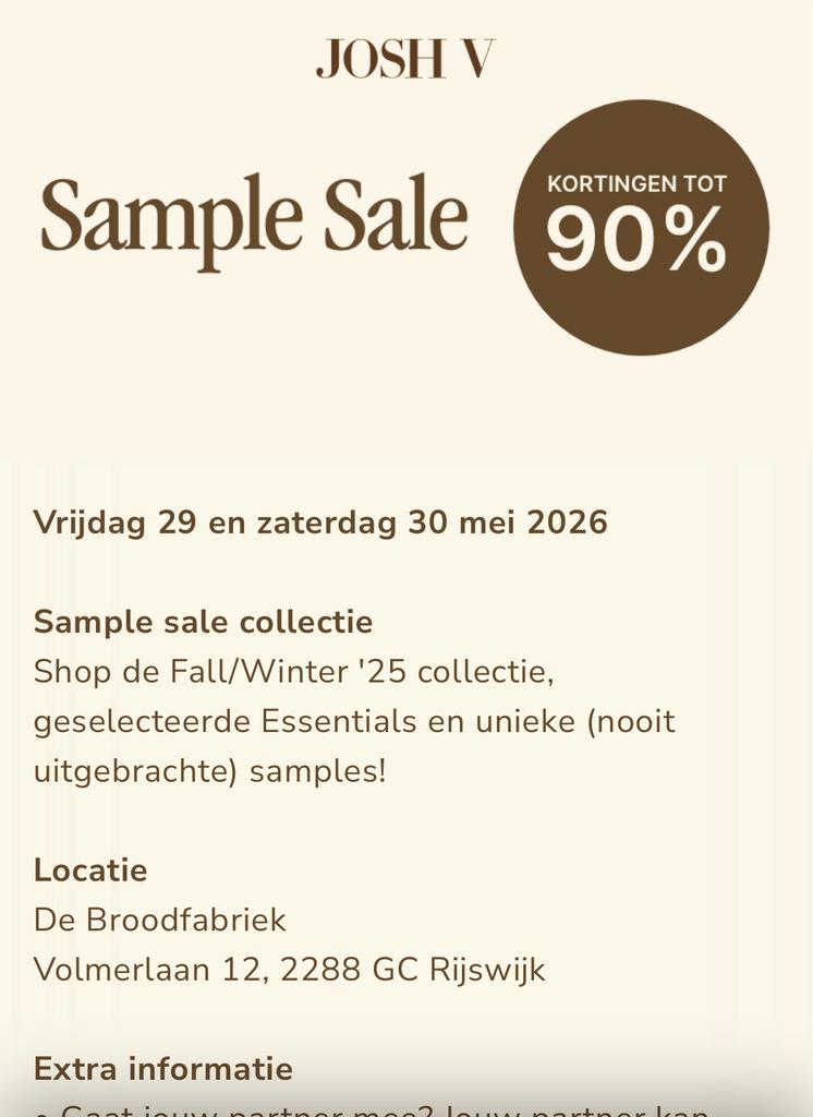 Josh v sample sale kaarten schift 2, Twee personen, Overige soorten