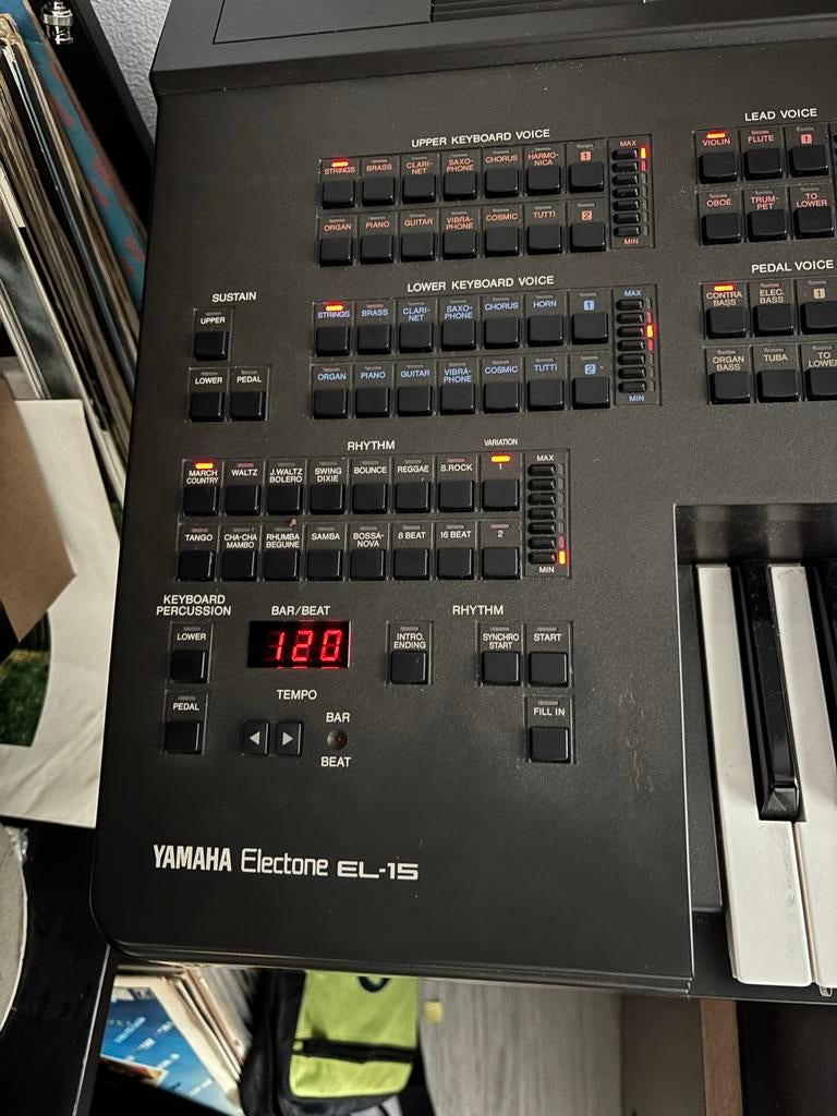 Yamaha Electone EL-15 orgel, Ophalen, Gebruikt, 2 klavieren, Orgel