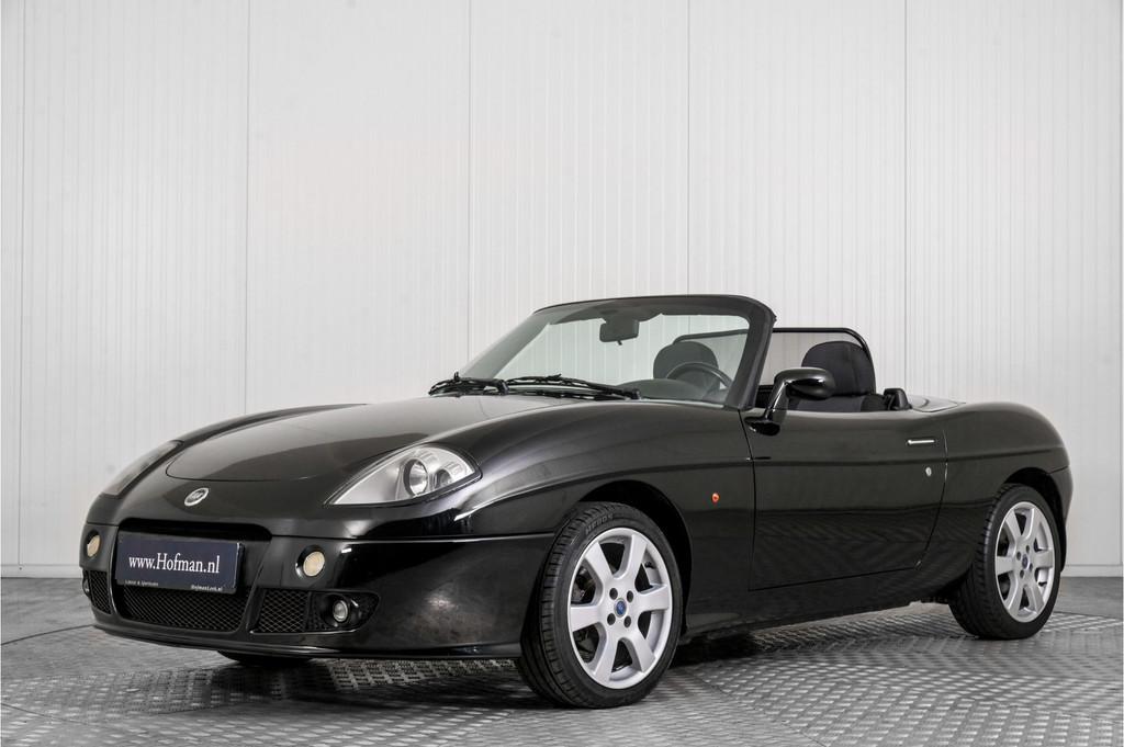 Fiat Barchetta 1.8-16V Emotion (bj 2005), Auto's, Fiat, 450 kg, 4 cilinders, Cabriolet, Zwart