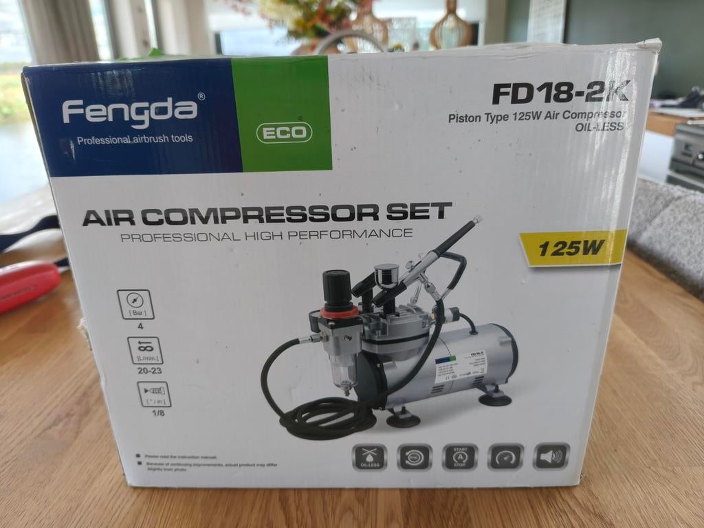 Airbrush compressor, Ophalen, Nieuw