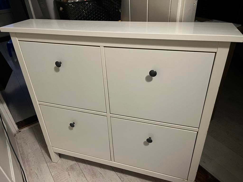 Ikea Hemnes schoenenkast wit 4 vakken, Ophalen, Gebruikt