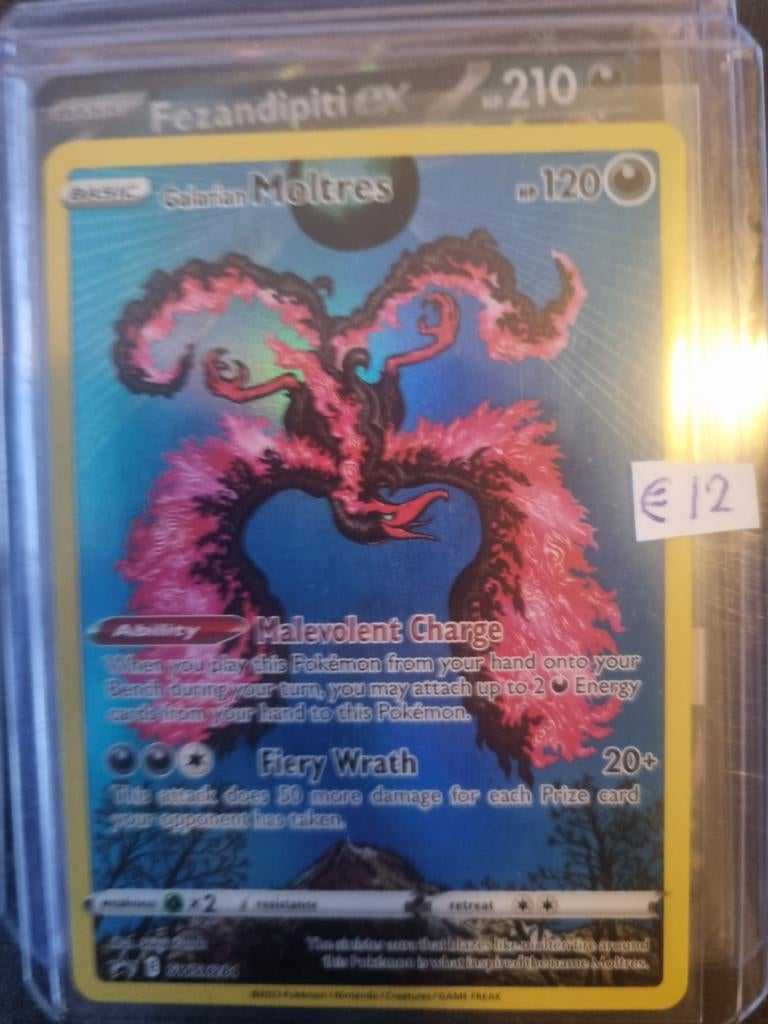 Pokémon kaart Galarian Moltres, Ophalen