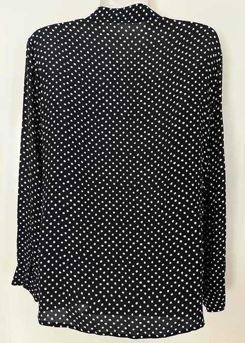 Purdey zwart/wit blouse maat 44[dmv], Kleding | Dames, Ophalen of Verzenden, Zo goed als nieuw, Maat 42/44 (L), Zwart