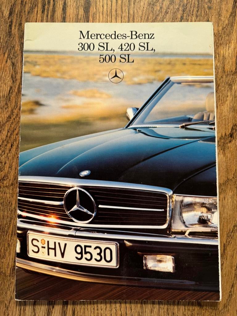 Mercedes 300 SL - 500 SL brochure 1985, Boeken, Ophalen of Verzenden, Gelezen, Mercedes